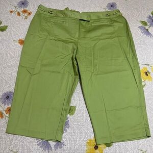 (23) Cato Women Green Cropped Pants